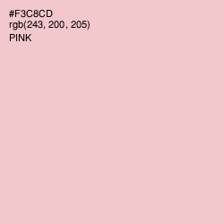 #F3C8CD - Pink Color Image