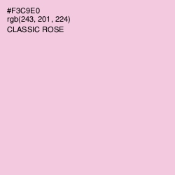 #F3C9E0 - Classic Rose Color Image