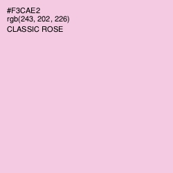 #F3CAE2 - Classic Rose Color Image