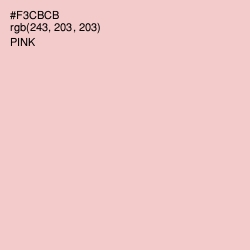 #F3CBCB - Pink Color Image