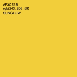 #F3CE3B - Sunglow Color Image