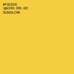 #F3CE3E - Sunglow Color Image