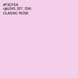 #F3CFEA - Classic Rose Color Image