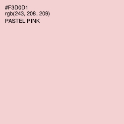 #F3D0D1 - Pastel Pink Color Image