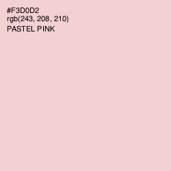 #F3D0D2 - Pastel Pink Color Image