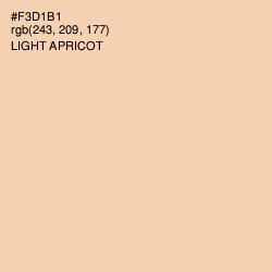 #F3D1B1 - Light Apricot Color Image