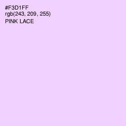 #F3D1FF - Pink Lace Color Image