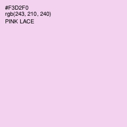 #F3D2F0 - Pink Lace Color Image