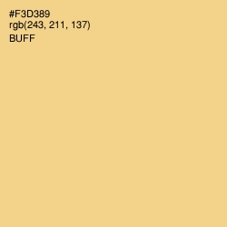 #F3D389 - Buff Color Image