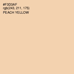 #F3D3AF - Peach Yellow Color Image