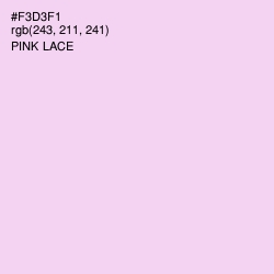 #F3D3F1 - Pink Lace Color Image