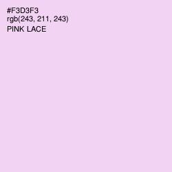 #F3D3F3 - Pink Lace Color Image