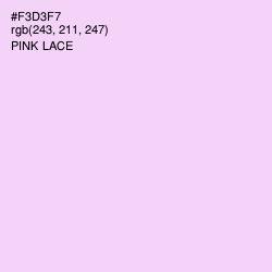 #F3D3F7 - Pink Lace Color Image