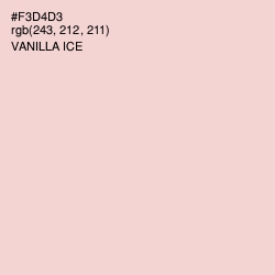 #F3D4D3 - Vanilla Ice Color Image