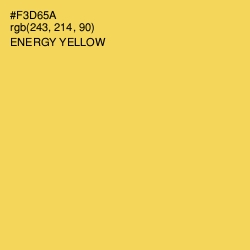 #F3D65A - Energy Yellow Color Image