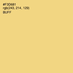 #F3D681 - Buff Color Image