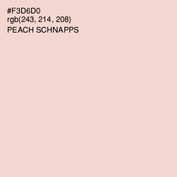 #F3D6D0 - Peach Schnapps Color Image