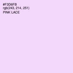 #F3D6FB - Pink Lace Color Image