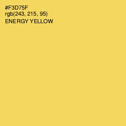 #F3D75F - Energy Yellow Color Image