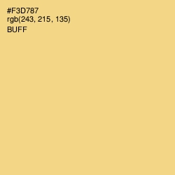 #F3D787 - Buff Color Image