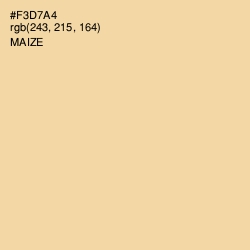 #F3D7A4 - Maize Color Image