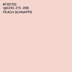 #F3D7D0 - Peach Schnapps Color Image