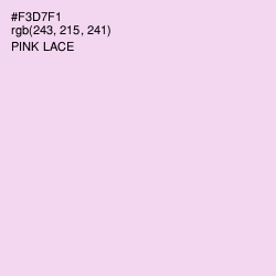 #F3D7F1 - Pink Lace Color Image