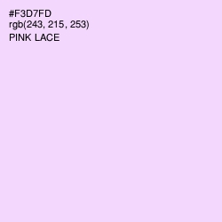 #F3D7FD - Pink Lace Color Image