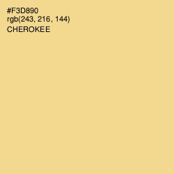 #F3D890 - Cherokee Color Image