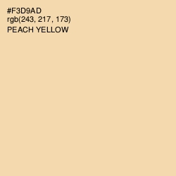 #F3D9AD - Peach Yellow Color Image