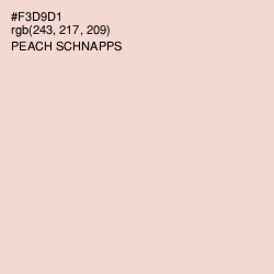 #F3D9D1 - Peach Schnapps Color Image