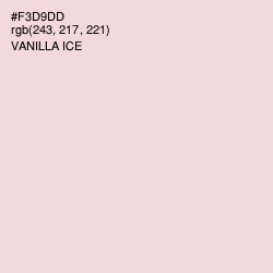 #F3D9DD - Vanilla Ice Color Image