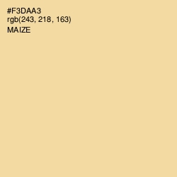 #F3DAA3 - Maize Color Image