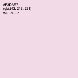 #F3DAE7 - We Peep Color Image