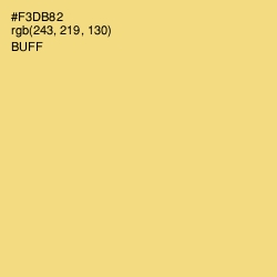 #F3DB82 - Buff Color Image