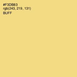 #F3DB83 - Buff Color Image