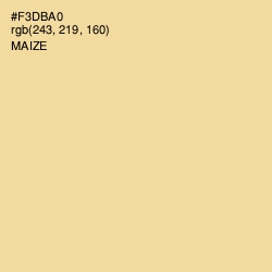 #F3DBA0 - Maize Color Image