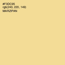 #F3DC95 - Marzipan Color Image