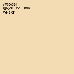 #F3DCB4 - Wheat Color Image