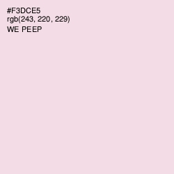 #F3DCE5 - We Peep Color Image