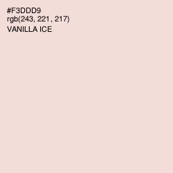 #F3DDD9 - Vanilla Ice Color Image