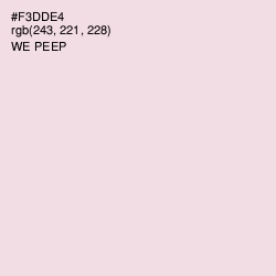 #F3DDE4 - We Peep Color Image