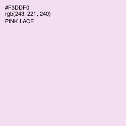 #F3DDF0 - Pink Lace Color Image