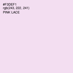 #F3DEF1 - Pink Lace Color Image