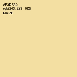 #F3DFA2 - Maize Color Image