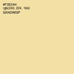 #F3E0A4 - Sandwisp Color Image