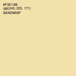 #F3E1AB - Sandwisp Color Image