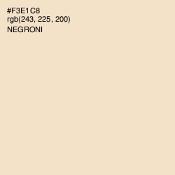 #F3E1C8 - Negroni Color Image