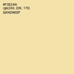 #F3E2AA - Sandwisp Color Image