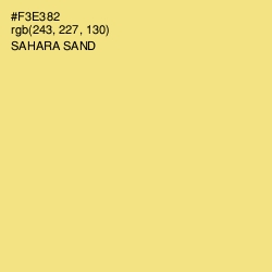 #F3E382 - Sahara Sand Color Image